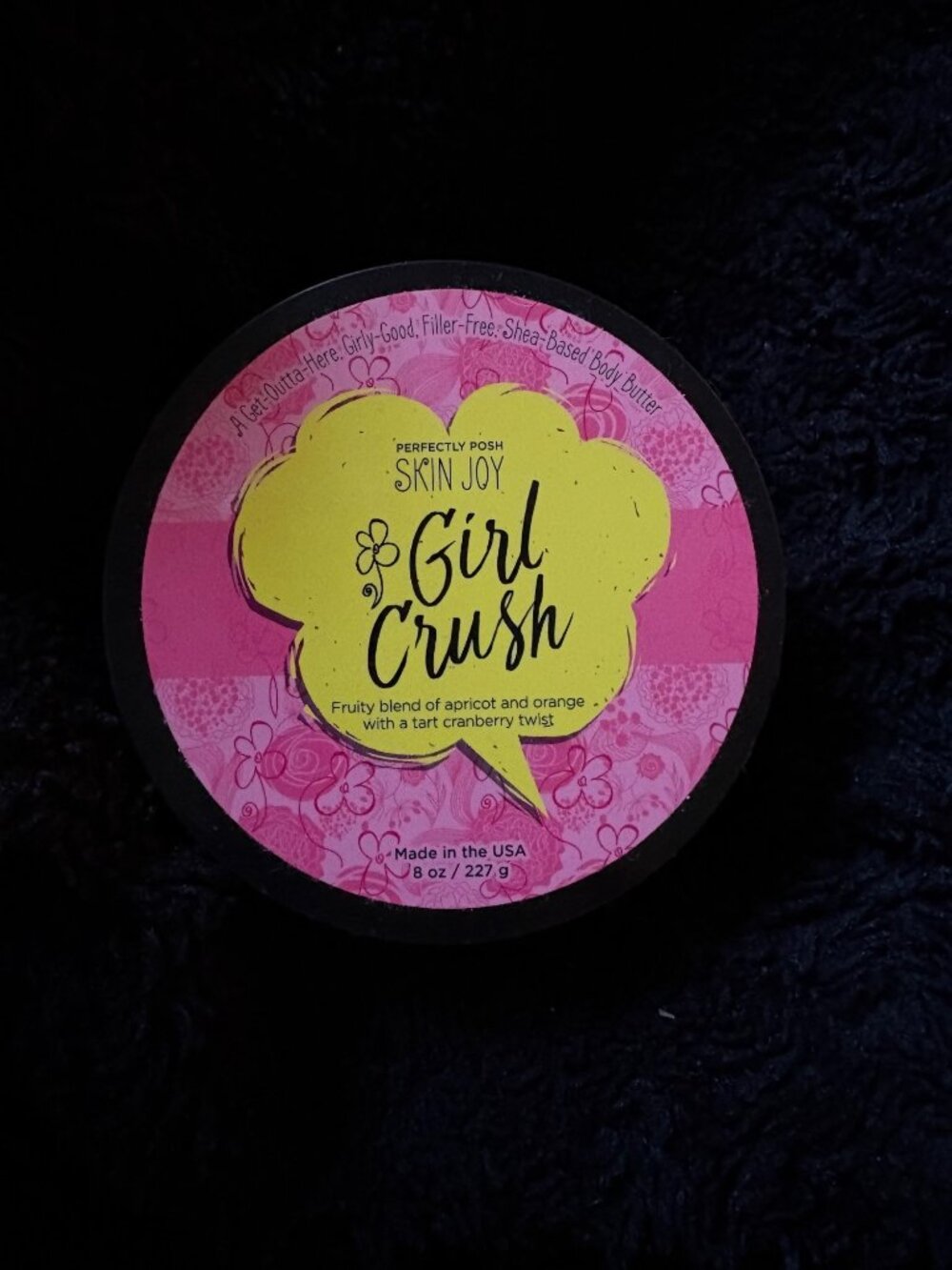 Perfectly Posh Skin Joy Girl Crush Body Butter 8 Oz Apricot Orange Cranberry